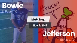 Matchup: Bowie  vs. Jefferson  2018