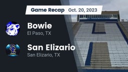 Recap: Bowie  vs. San Elizario  2023