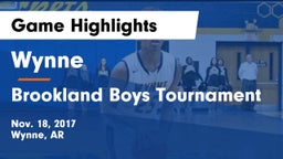 Wynne  vs Brookland Boys Tournament Game Highlights - Nov. 18, 2017