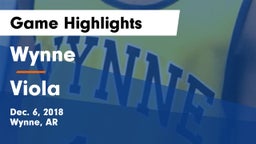 Wynne  vs Viola Game Highlights - Dec. 6, 2018