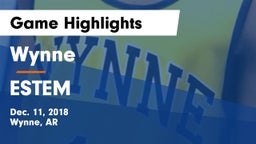 Wynne  vs ESTEM Game Highlights - Dec. 11, 2018