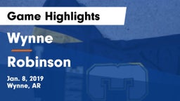 Wynne  vs Robinson  Game Highlights - Jan. 8, 2019