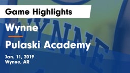 Wynne  vs Pulaski Academy Game Highlights - Jan. 11, 2019