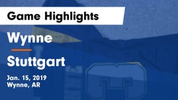 Wynne  vs Stuttgart  Game Highlights - Jan. 15, 2019