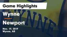 Wynne  vs Newport  Game Highlights - Nov. 19, 2019
