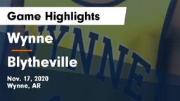 Wynne  vs Blytheville  Game Highlights - Nov. 17, 2020