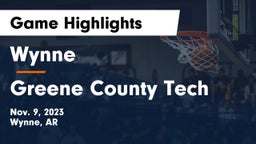 Wynne  vs Greene County Tech  Game Highlights - Nov. 9, 2023