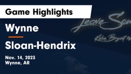 Wynne  vs Sloan-Hendrix  Game Highlights - Nov. 14, 2023