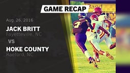 Recap: Jack Britt  vs. Hoke County  2016