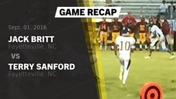 Recap: Jack Britt  vs. Terry Sanford  2016