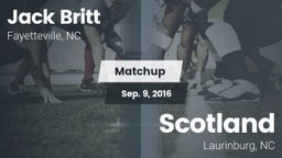 Matchup: Britt  vs. Scotland  2016