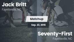 Matchup: Britt  vs. Seventy-First  2016