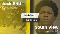 Matchup: Britt  vs. South View  2016