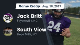 Recap: Jack Britt  vs. South View  2017