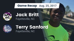 Recap: Jack Britt  vs. Terry Sanford  2017
