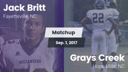Matchup: Britt  vs. Grays Creek  2017