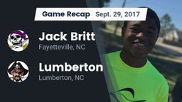 Recap: Jack Britt  vs. Lumberton  2017