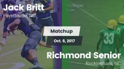 Matchup: Britt  vs. Richmond Senior  2017
