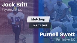 Matchup: Britt  vs. Purnell Swett  2017