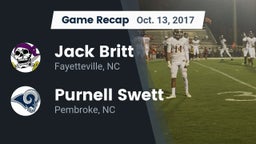 Recap: Jack Britt  vs. Purnell Swett  2017
