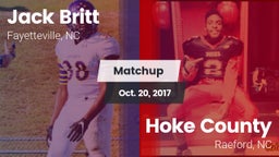 Matchup: Britt  vs. Hoke County  2017