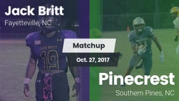 Matchup: Britt  vs. Pinecrest  2017