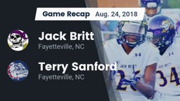 Recap: Jack Britt  vs. Terry Sanford  2018