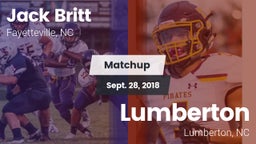 Matchup: Britt  vs. Lumberton  2018