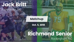 Matchup: Britt  vs. Richmond Senior  2018