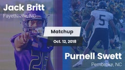 Matchup: Britt  vs. Purnell Swett  2018