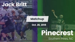Matchup: Britt  vs. Pinecrest  2018