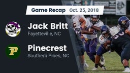 Recap: Jack Britt  vs. Pinecrest  2018