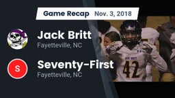 Recap: Jack Britt  vs. Seventy-First  2018