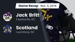 Recap: Jack Britt  vs. Scotland  2018