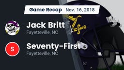 Recap: Jack Britt  vs. Seventy-First  2018
