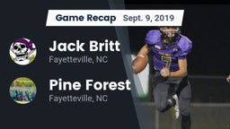 Recap: Jack Britt  vs. Pine Forest  2019
