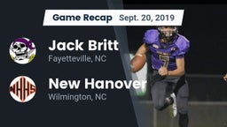 Recap: Jack Britt  vs. New Hanover  2019