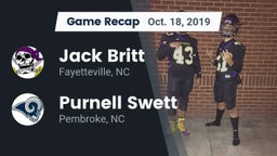 Recap: Jack Britt  vs. Purnell Swett  2019
