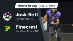 Recap: Jack Britt  vs. Pinecrest  2019
