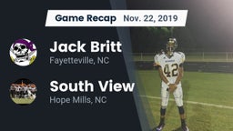 Recap: Jack Britt  vs. South View  2019