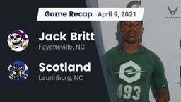 Recap: Jack Britt  vs. Scotland  2021