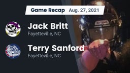 Recap: Jack Britt  vs. Terry Sanford  2021
