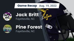 Recap: Jack Britt  vs. Pine Forest  2022