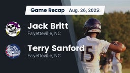 Recap: Jack Britt  vs. Terry Sanford  2022