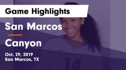 San Marcos  vs Canyon  Game Highlights - Oct. 29, 2019