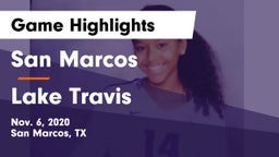 San Marcos  vs Lake Travis  Game Highlights - Nov. 6, 2020