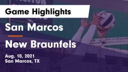 San Marcos  vs New Braunfels  Game Highlights - Aug. 10, 2021