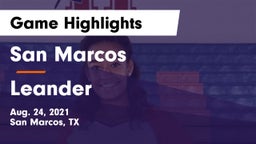 San Marcos  vs Leander  Game Highlights - Aug. 24, 2021