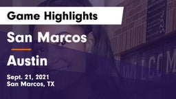 San Marcos  vs Austin  Game Highlights - Sept. 21, 2021