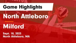 North Attleboro  vs Milford  Game Highlights - Sept. 18, 2023
